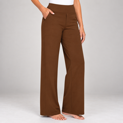 Comfort stretch trousers – Dark Brown
