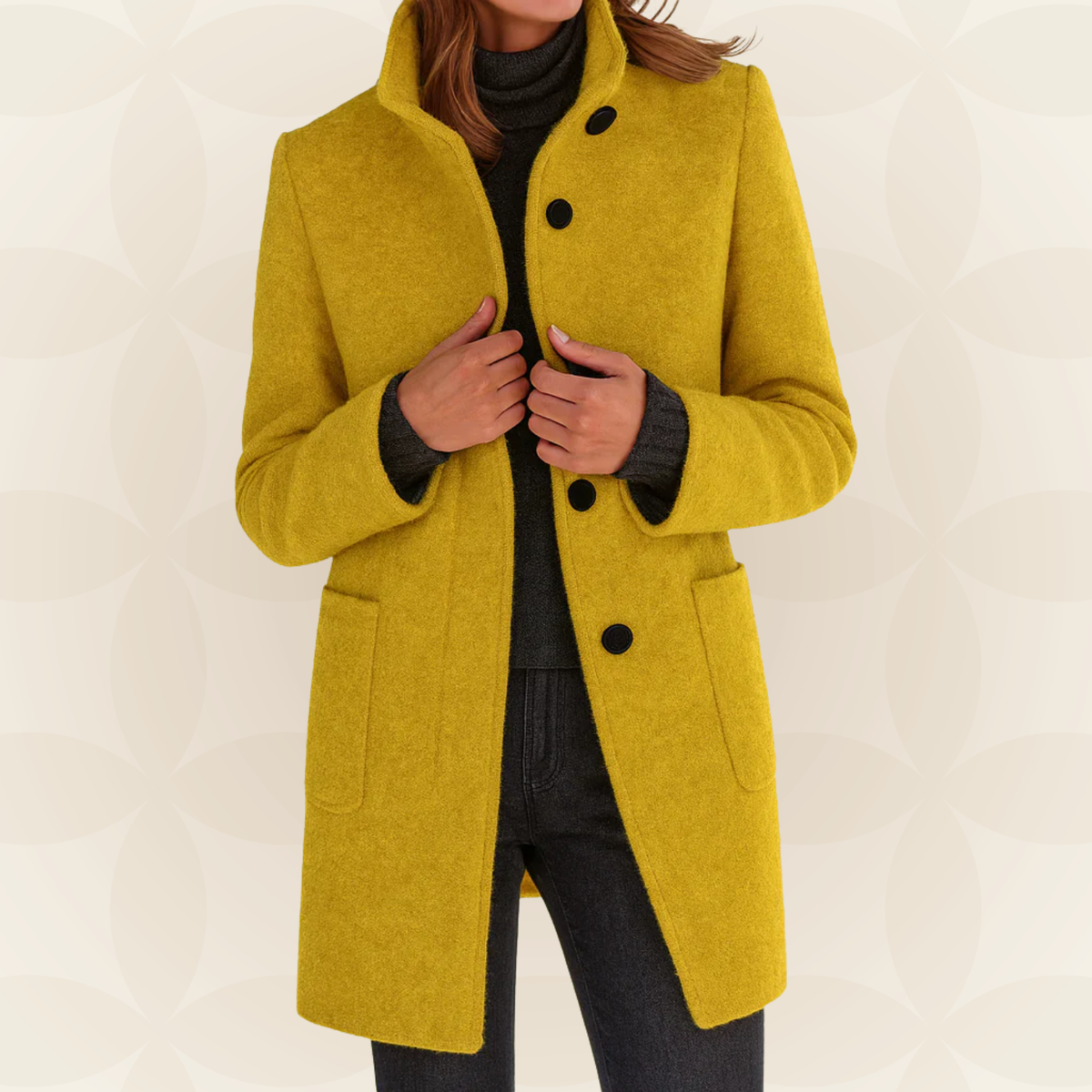 Anna - Comfortable women's jacket with high collar