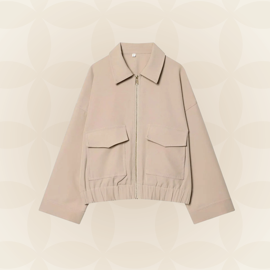 Gina - Bomber Jacket with Flap Pockets