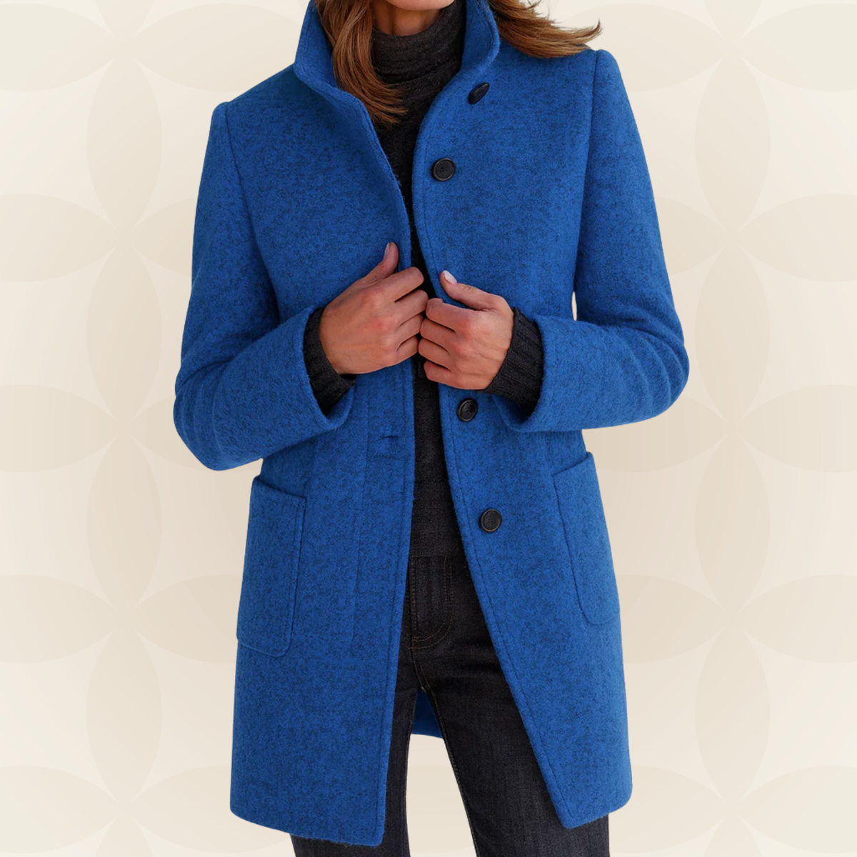 Anna - Comfortable women's jacket with high collar