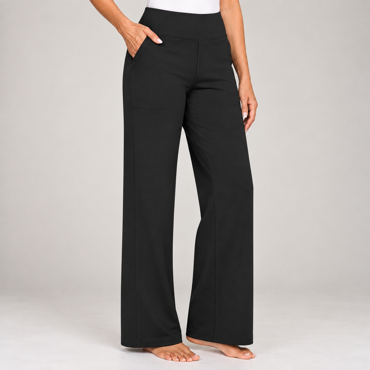 Comfort stretch trousers – Black
