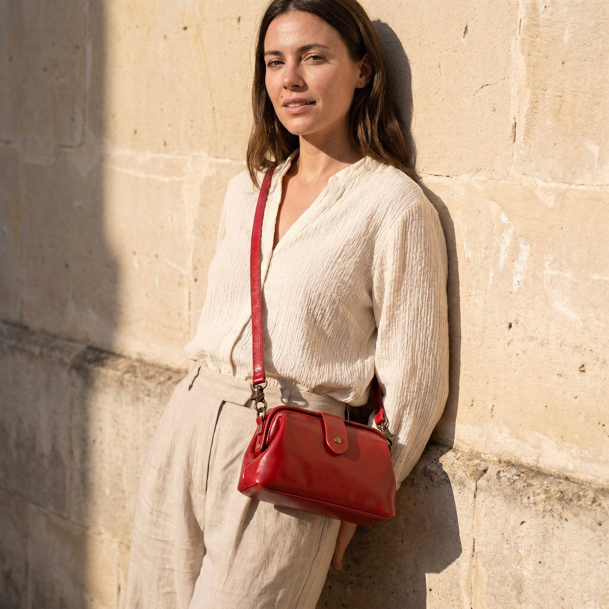 Arion Vintage Bag - Red