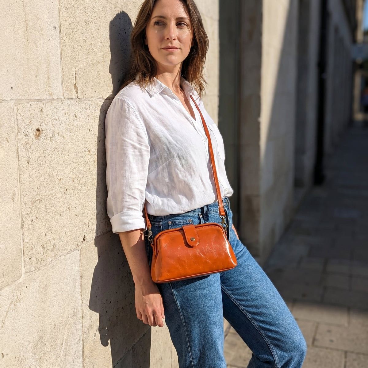 Arion Vintage Bag - Terracotta Orange