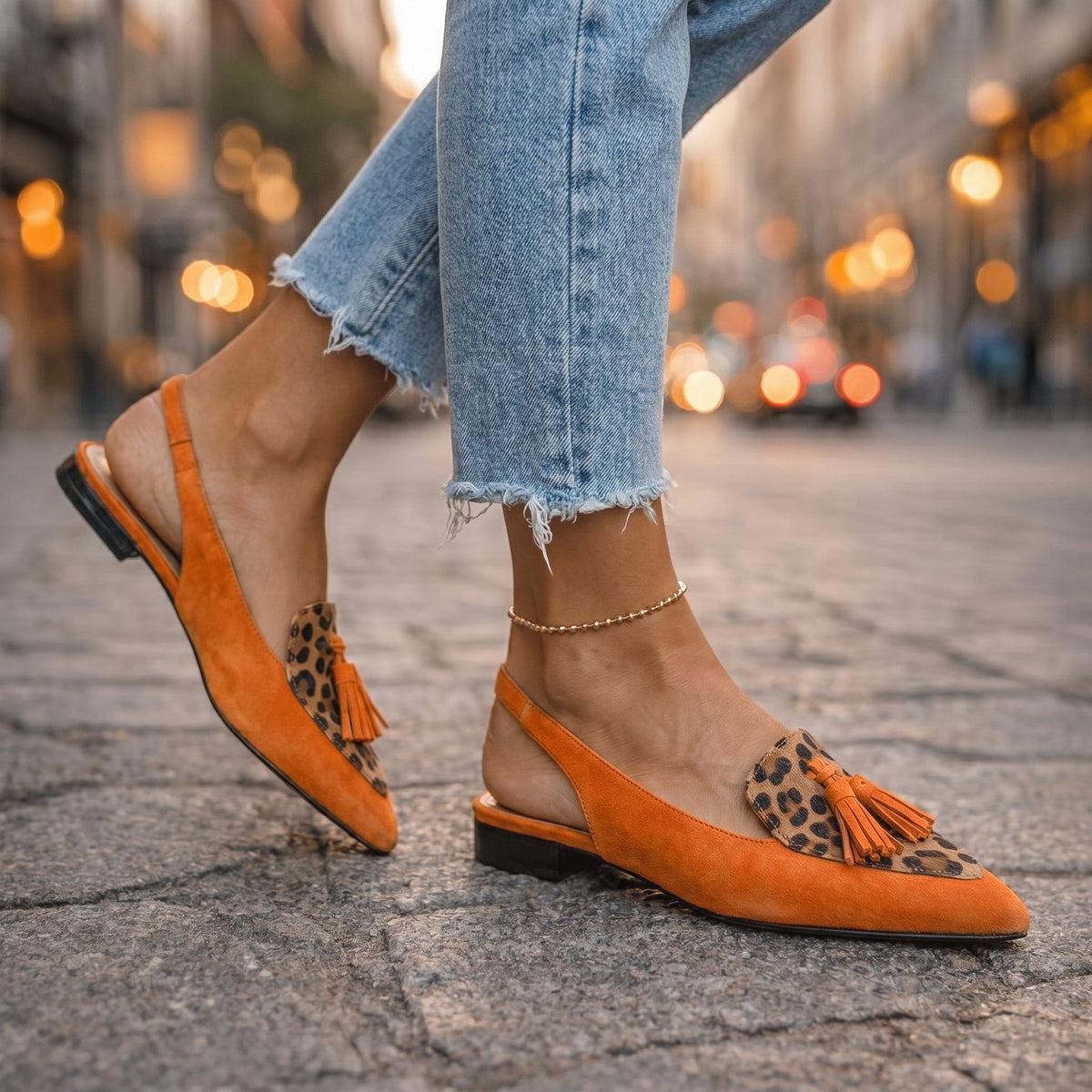 Eliza | Sandals with Straps and Fringes