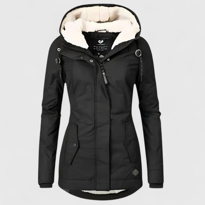 Seravia | Long Jacket with Hood