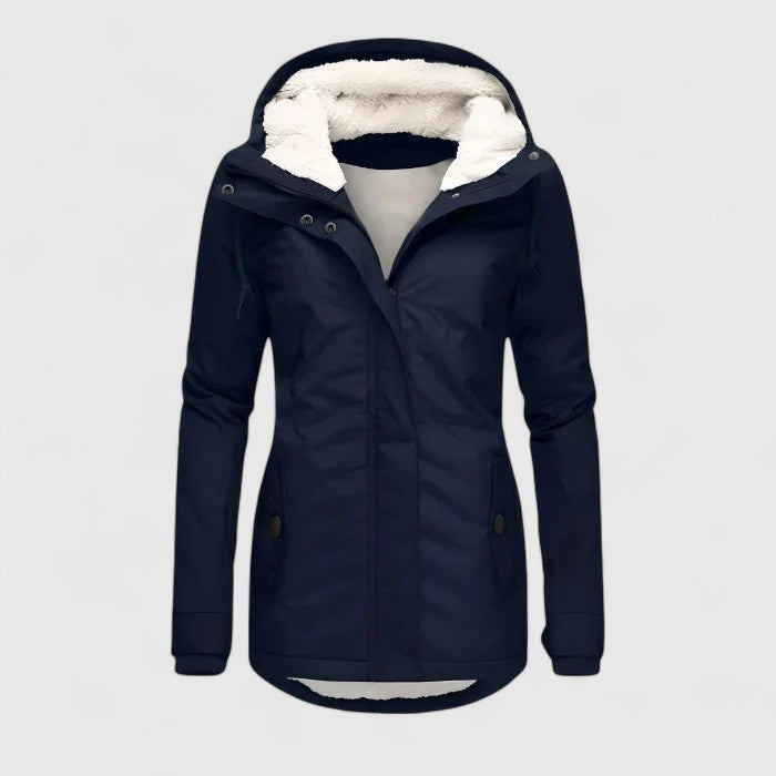 Seravia | Long Jacket with Hood