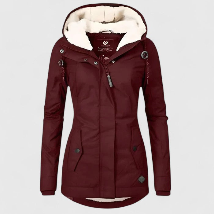 Seravia | Long Jacket with Hood