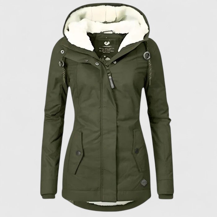 Seravia | Long Jacket with Hood