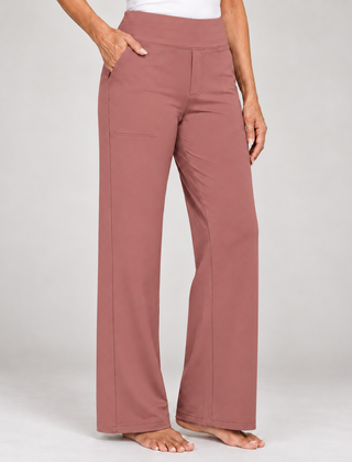Comfort stretch trousers – Dusty Rose