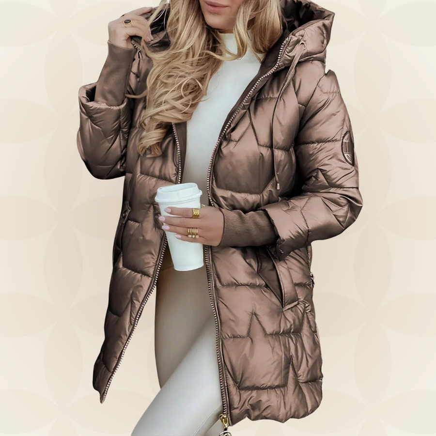 Carina – Warm Padded Winter Jacket with Hood