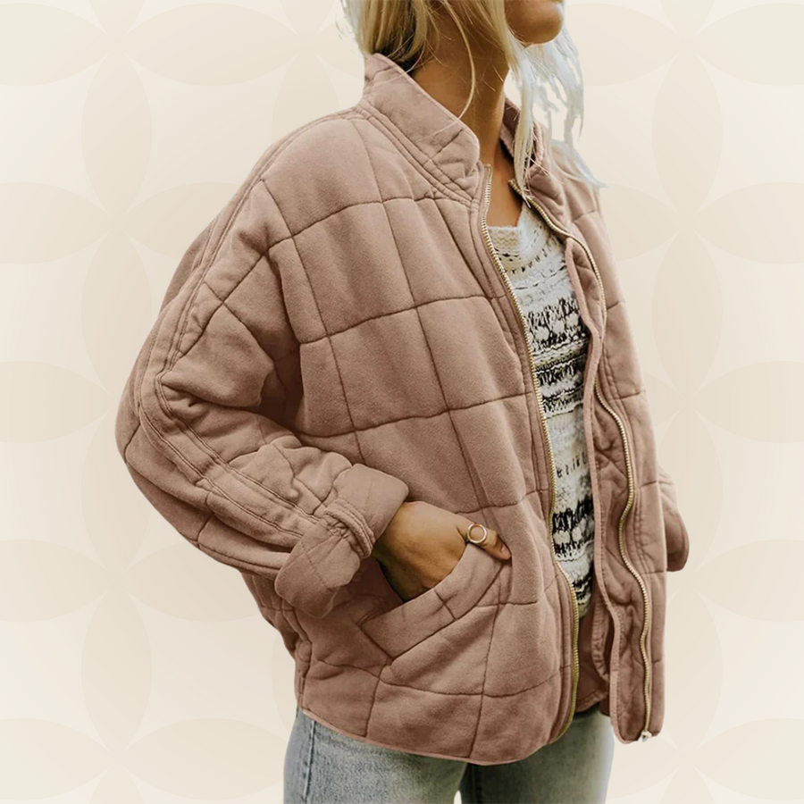 Celeste – Soft Quilted Jacket with Zipper