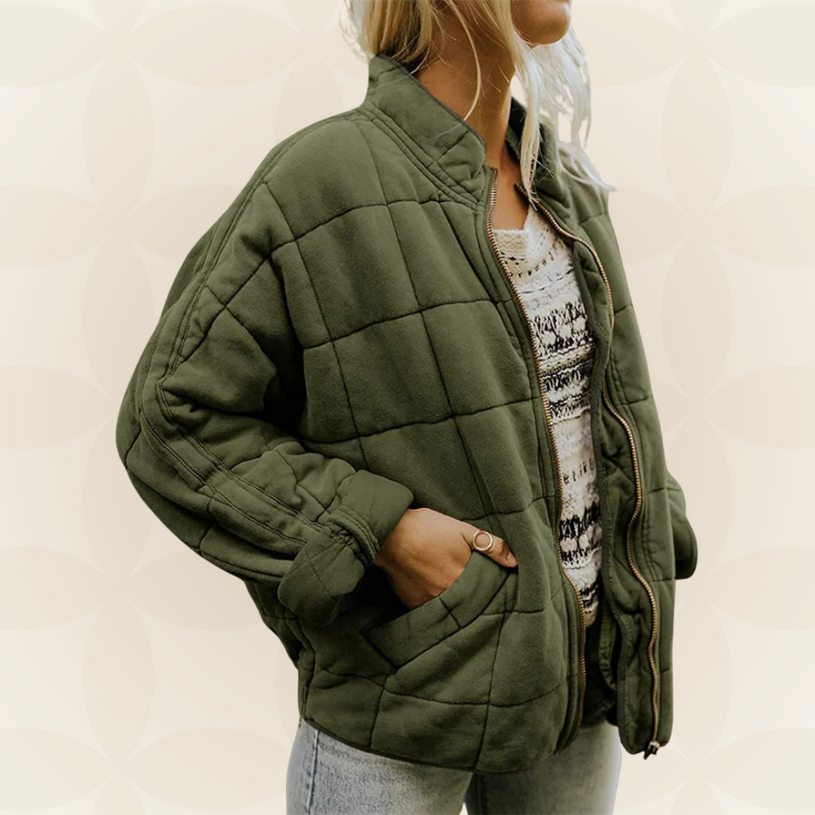 Celeste – Soft Quilted Jacket with Zipper
