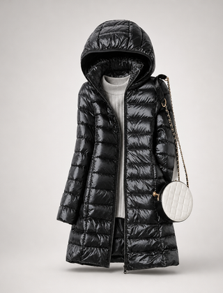 Feathra down jacket – Black
