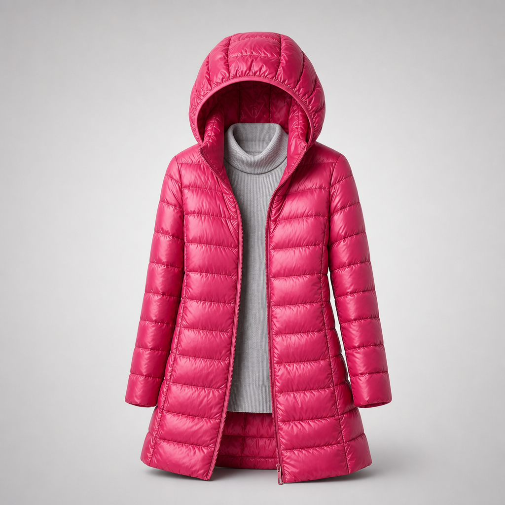 Feathra down jacket – Burgundy