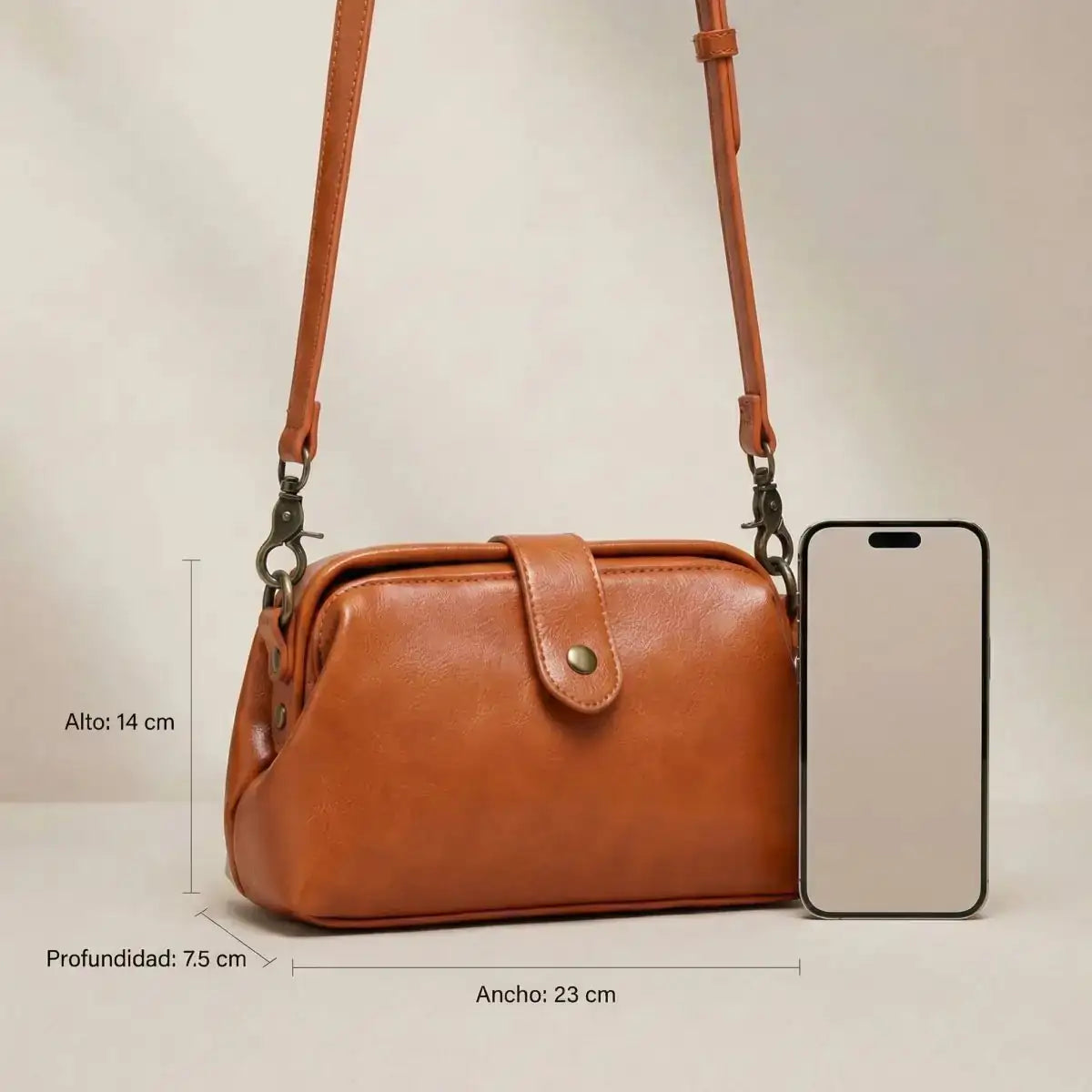 Arion Vintage Bag - Terracotta Orange