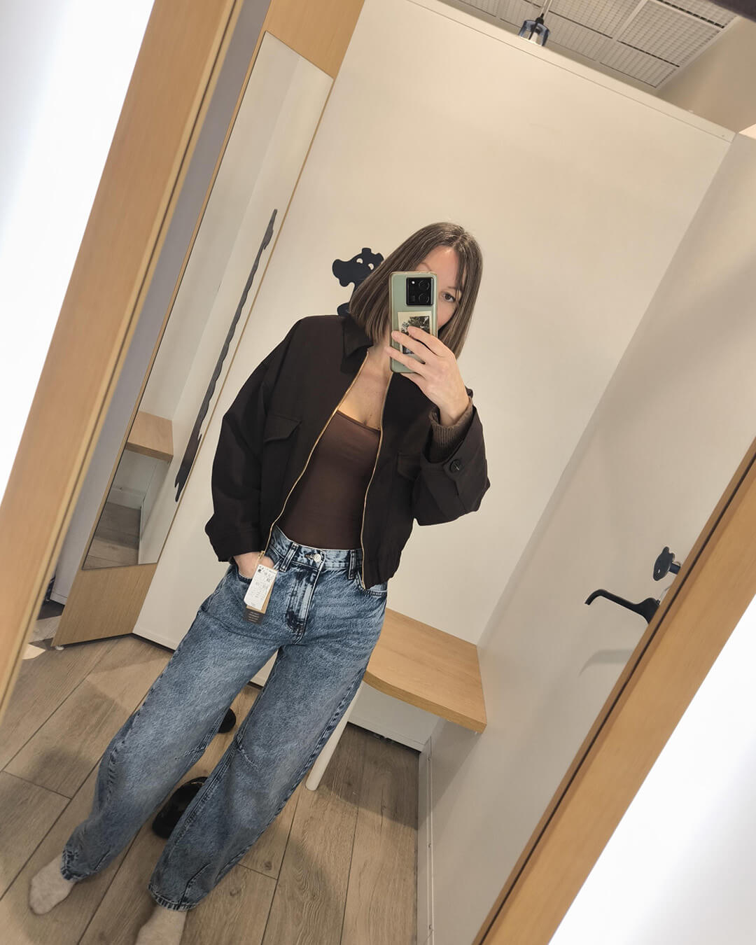 Gina - Bomber Jacket with Flap Pockets